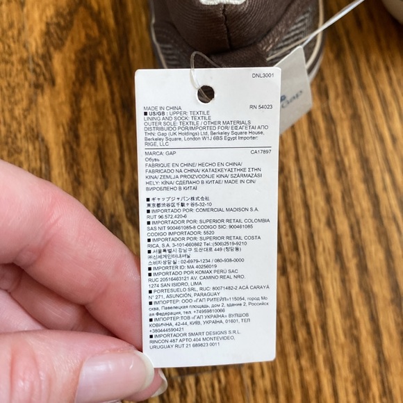 NWT Baby Gap toddler size 9 brown slip on shoes - Picture 5 of 6